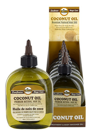 Difeel(Sunflower) 99% Natural Blend Premium Hair Oil (7.78oz)- Coconut sareya beauty supply store in calgary